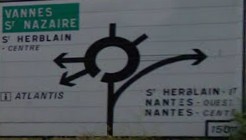 Rond point d'Atlantis à Saint Herblain